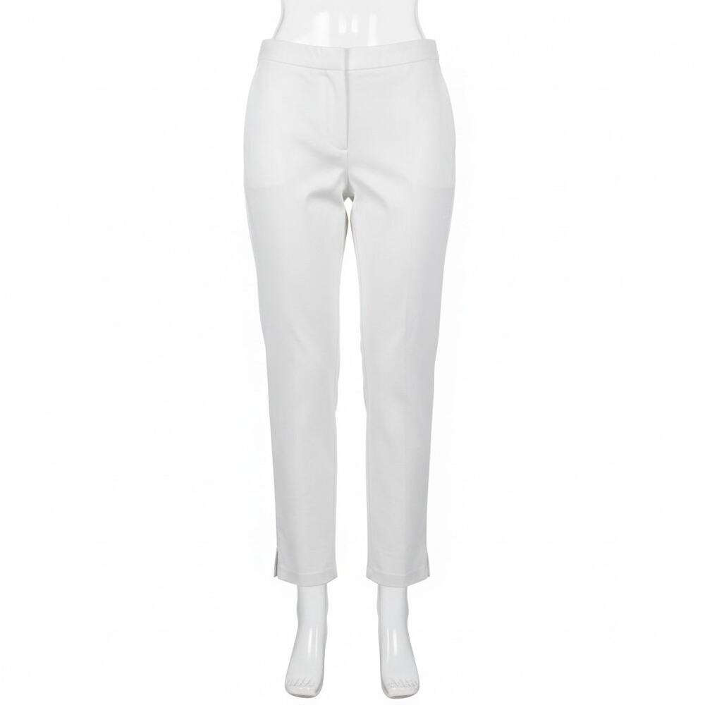 Liz Claiborne City Women’s White Ankle Pants Size 14 Slim Straight